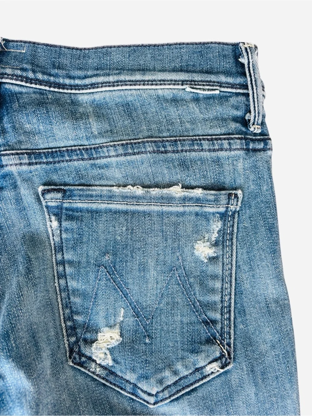Mother The Weekender Fray Graffiti Girl Mid Rise Flare Jeans 28 Cowgirl Western